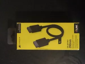 CORSAIR iCUE Link 2×200 mm Straight RGB Extension Cables – Black for Gaming PC - Picture 1 of 2