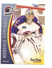 2007-08 Norfolk Admirals (AHL) Karri Ramo (goalie) (ERC Ingolstadt)