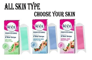 Veet Easy Gelwax Wax Strips Hair Removal for Normal, Sensitive, Dry Skin 08/20pc - Picture 1 of 20
