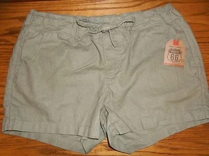 NEW WOMEN'S ROUTE 66 OLIVE GREEN SHORTS SIZE 6 MSP $17.99 - Picture 1 of 8