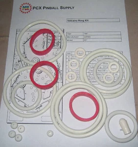 Kit de anillo de goma máquina de pinball volcán 1981 Gottlieb - Imagen 1 de 1