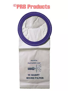Proteam 10 Quart 100331 Rucksack Staubsaugerbeutel AllStar Super Coach Vac 180 - Bild 1 von 11