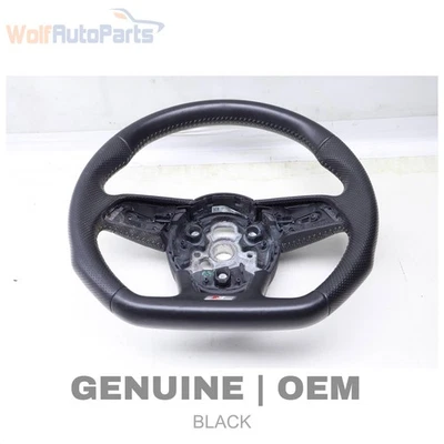 2017-2018 AUDI A3 SPORTBACK E-TRON - 3-Spoke Sport Steering Wheel (S) - Image 1 of 4