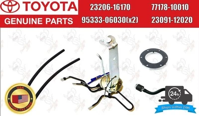 Toyota Genuine AE86 Corolla LEVIN TRUENO Fuel Pump Bracket Gasket Hose Set OEM - Image 1 of 4