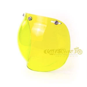 Visiera BOLLA BUBBLE gialla yellow universale per casco jet cafè racer custom - Foto 1 di 1