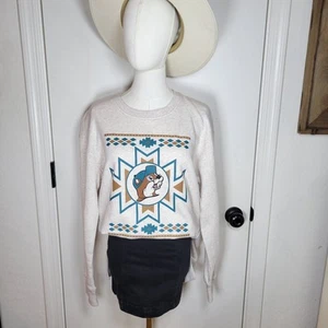 Buc-ee's Aztec Tunic Crewneck Sweatshirt Size S Women - Picture 1 of 9