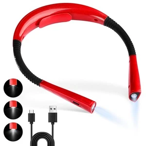 Neck Reading Light, Book Light for Reading in Bed,usb Rechargeable, Dual Cell an - Picture 1 of 7