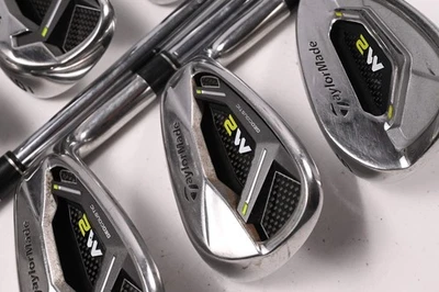 Taylormade M2 2019 Irons / 5-PW+SW / Regular Flex Reax Steel 88 Shafts - Image 1 of 4