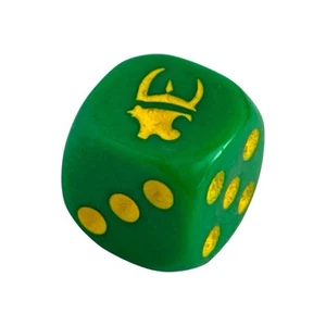 Munchkin Cthulhu Steve Replacement Die Green / Yellow 6-Sided Genuine - Picture 1 of 3