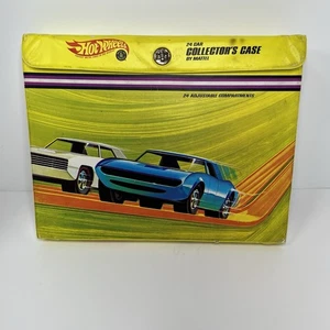 1968 Hot Wheels 24-Car Collector Case by Mattel – Yellow – No Handle - Picture 1 of 9