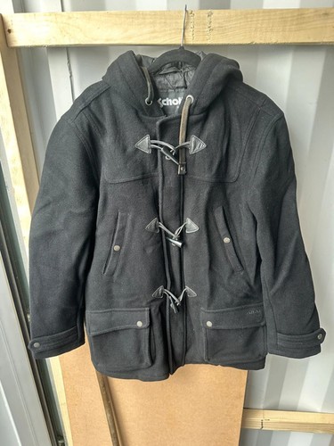 VETEMENTS Schott NYC Cappotto Borsone Lana Uomo Taglia M Nero Abbigliamento Casual