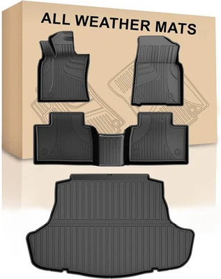 Alfombrillas y revestimiento de carga originales Camry 2018-2024 tracción delantera para Toyota Balck  Foto 1 de 4