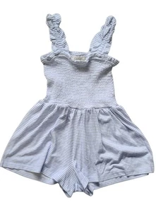 Girls Blue & White Stripped Romper Size 10 Jessica Simpson - Picture 1 of 14
