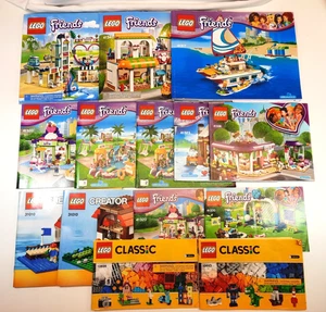 LEGO MANUAL Books Booklets Only No Bricks Lot of 14 Friends Classic Creator... - Picture 1 of 6