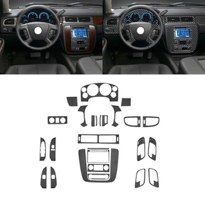 30Pcs Real Carbon Fiber Interior Dash Trim Kits For Silverado/Tahoe/Sierra 07-13 - Bild 1 von 12