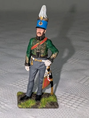 Figura militar de hojalata vintage EK Castings napoleónica 60 mm húsar mano Ptd Foto 1 de 4