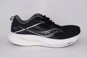 Saucony Men Ride 17 S20925-100 Black Running Shoes Sneakers Size 10.5 WIDE - Picture 1 of 12