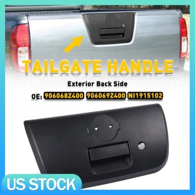 Exterior Back Side Tailgate Handle & Bezel Set For 2002-2004 Nissan Frontier SVE - Image 1 of 4