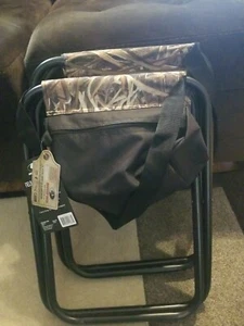 5Pk Mossy Oak Foldable Field Hunting Stool —Underseat Storage —225lbs Capacity - Picture 1 of 1