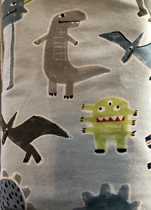 Pottery Barn Kids Maverick Dino Dinosaur Organic Cotton Twin Duvet Cover - Picture 1 of 4