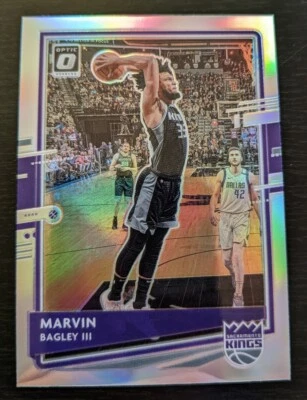 2020-21 Panini Donruss Optic Basketball Marvin Bagley III Silver Prizm #47 Kings - Image 1 of 4