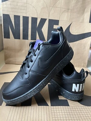 Nike Men Court Borough Low SE Black/White-Court Puple 916760-002 Size US 9.5 - Image 1 of 4