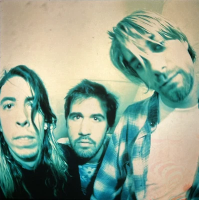 Nirvana Kurt Cobain Photo Dave Grohl Krist Novoselic Larger Transparency 1992 - Image 1 of 4