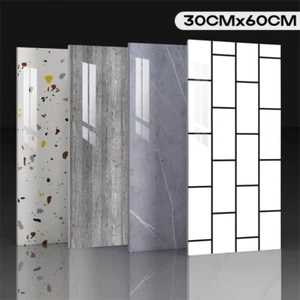 10-20X Marble Tiles Wall Sticker Self-Adhesive Stick On Kitchen Bathroom Decor - Picture 1 of 24