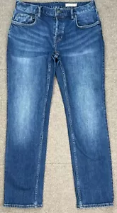 AllSaints Carter Men's 5 Pocket Button Fly Jeans Size 32 (Actual 30x29) - Picture 1 of 11