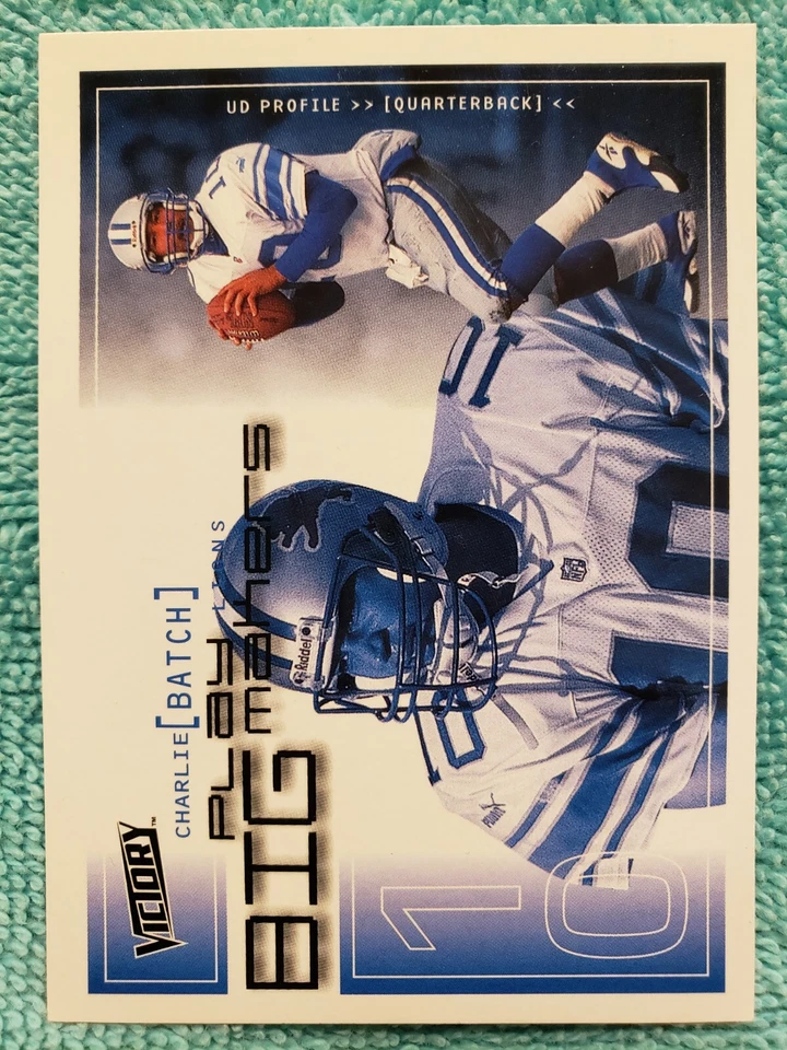 2000 UPPER DECK VICTORY CHARLIE BATCH #258 BIG PLAY MAKERS DETROIT LIONS  - Image 1 of 4