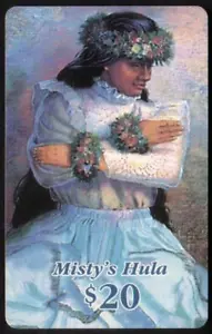 $20. Tarjeta telefónica 'Misty's Hula' (nacional e internacional) - Imagen 1 de 1