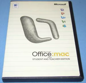 Microsoft Office Mac 2004 Full Version Word Excel Entourage PowerPoint OSX 10.6 - Picture 1 of 5