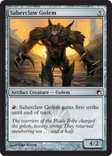 4x Saberclaw Golem MTG Scars of Mirrodin NM Magic Regular
