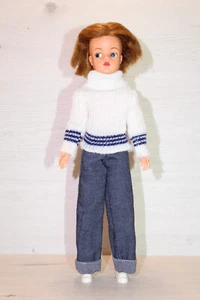 MUÑECA DOLL POUPEE "SINDY FLORIDO+CONJUNTO NIEVE REF.650" ORIGINAL SPAIN 70s - Photo 1/6
