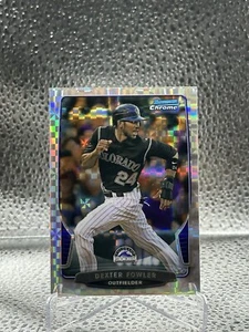 2013 Bowman Chrome Dexter Fowler X-Fractor Colorado Rockies #104 - Picture 1 of 2