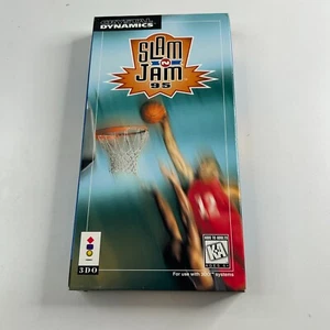 Slam 'N Jam '95 (3DO, 1995 NTSC-U/C) Complete With Manual CIB VGC Long Box - Picture 1 of 16