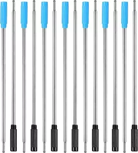 Black & Blue Ink Pen Refills Compatible With Cross 8513 Ballpoint Pens - Picture 1 of 7