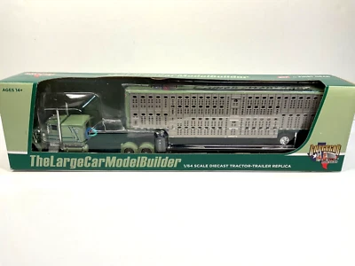 大型汽车模型制造商 Peterbilt 359 带 Spread Livestock DCP First Gear #68-0624 — 第 1/4 张图片