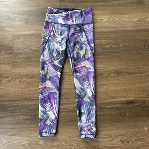 Athleta Girl x Simone Biles High Rise Reversible Leggings Large* Blue/Purple - Picture 1 of 9