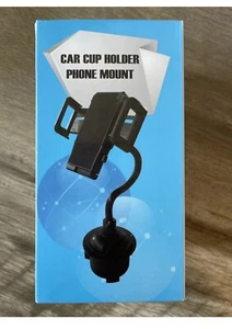 Universal Adjustable Car Gooseneck Cup Holder Cradle for Cell Phone Mount - Picture 1 of 3