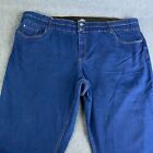 Autograph Jeans Womens Plus Size 26 Blue Stretch Denim Tapered Ankle Length