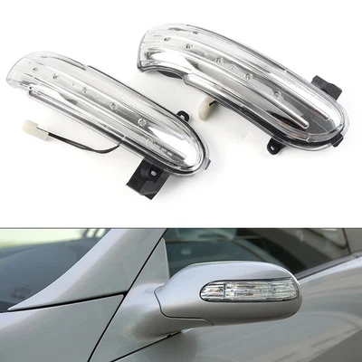 2XLED Dynamic Rearview Mirror Turn Signal Lights For Mercedes Benz SLK SL Class Foto 1 de 4