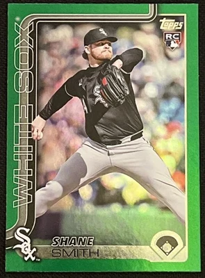 2025 Topps Update Shane Smith Green Foil Rookie #/99 Chicago White Six Stud RHP - Image 1 of 3