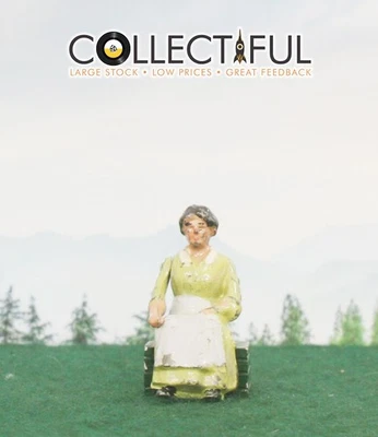 GRAN Bretaña - figura de plomo vintage - serie granja - esposa agricultora sentada 🔥1550 Foto 1 de 2