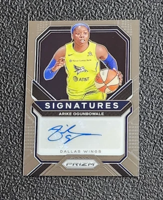 2021 WBNA Panini Prizm Arike Ogunbowale Signatures Autograph Dallas Wings - Image 1 of 3