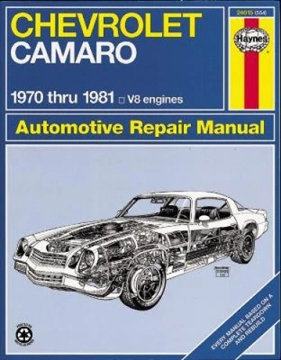 Chevrolet Camero V8 Repair Manual: 1970 Thru 1981 by Haynes, J. H. [Paperback] - Immagine 1 di 2