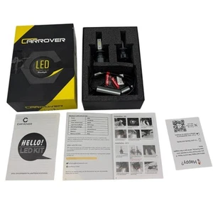Car Rover H7 LED Headlight Bulbs All-In-One Compact Design 6000K 50W Waterproof - Picture 1 of 9