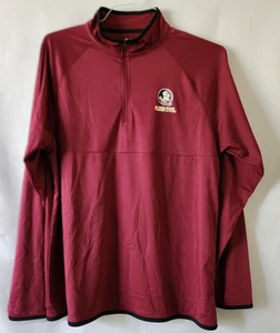 FLORIDA STATE SEMINOLES L/S Men's Large Colosseum NCAA FSU NOLES 1/4 Zip - Picture 1 of 6