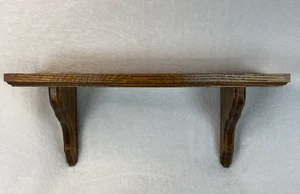 Vintage Solid Wood Wall Shelf Plate Groove Display 15.75” Country Style - Picture 1 of 12