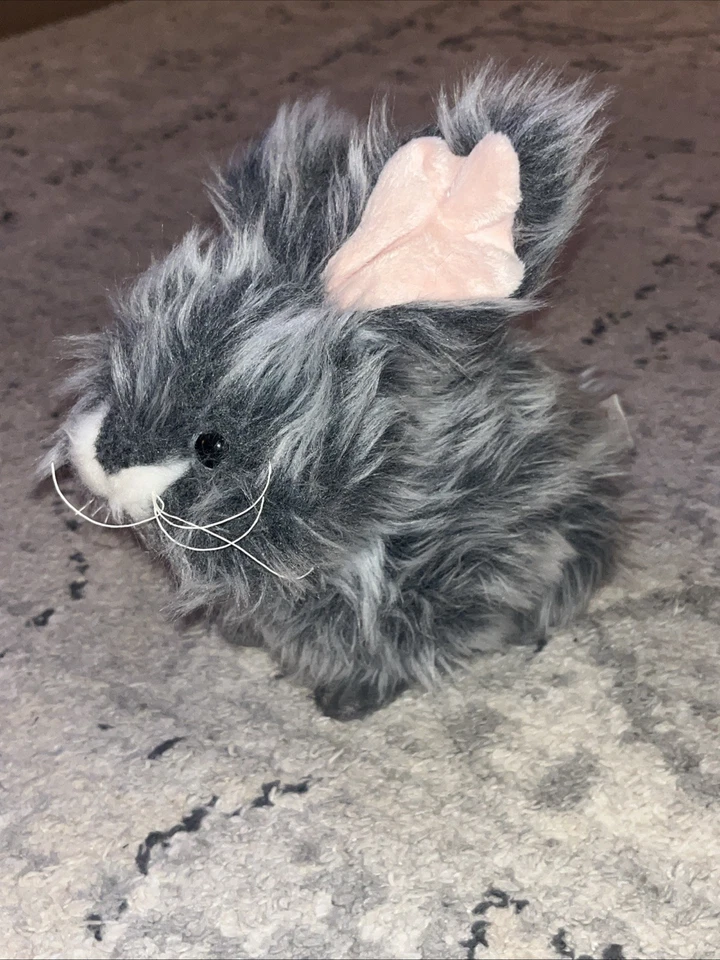 Webkinz Ganz Angora Gray Bunny Rabbit Plush Toy HM437 - Image 1 of 4